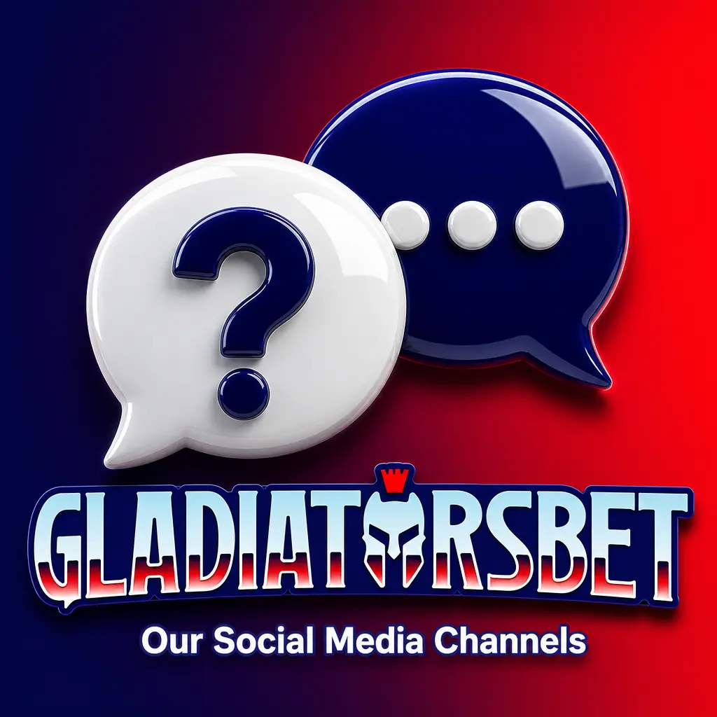 Gladiatorsbet social media channels including Facebook, Instagram, Twitter and Telegram for UK players