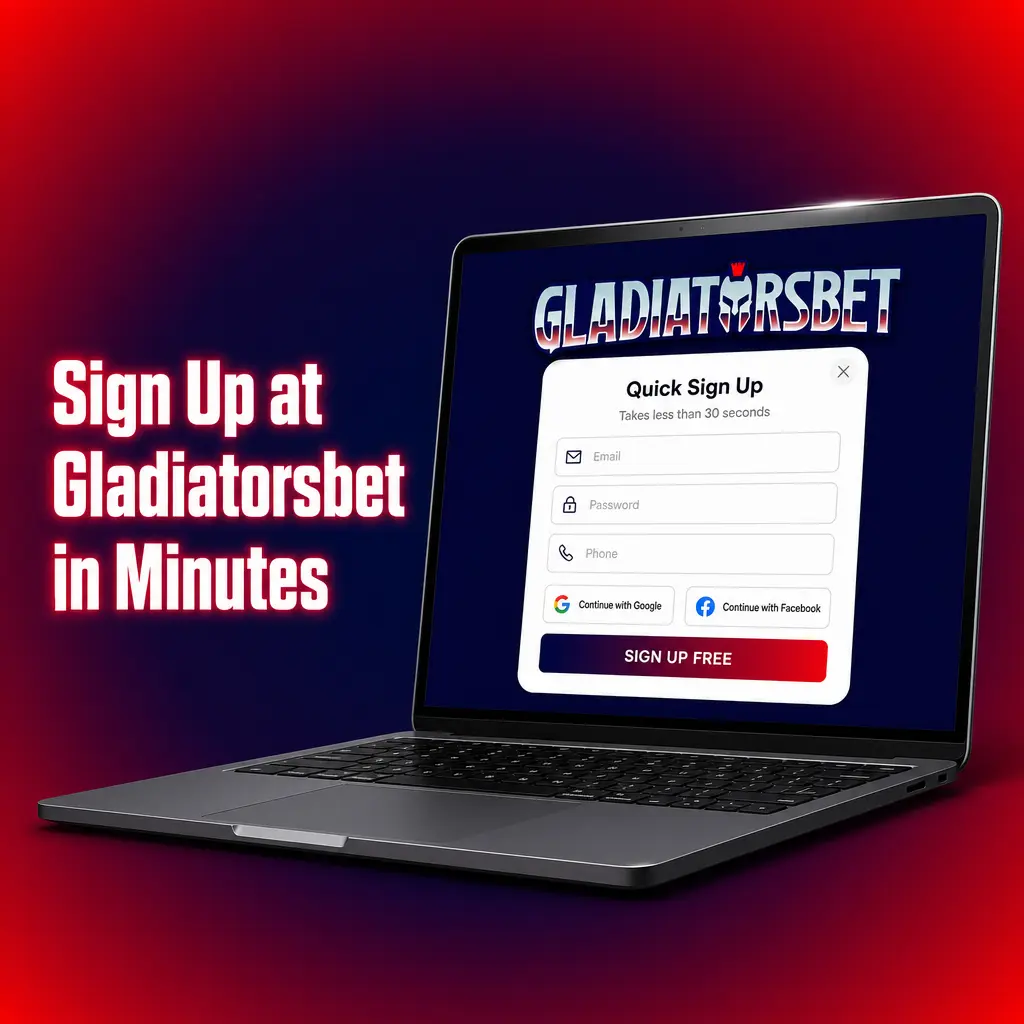 Step-by-step guide to registering at Gladiatorsbet and claiming the 350% welcome bonus in minutes.