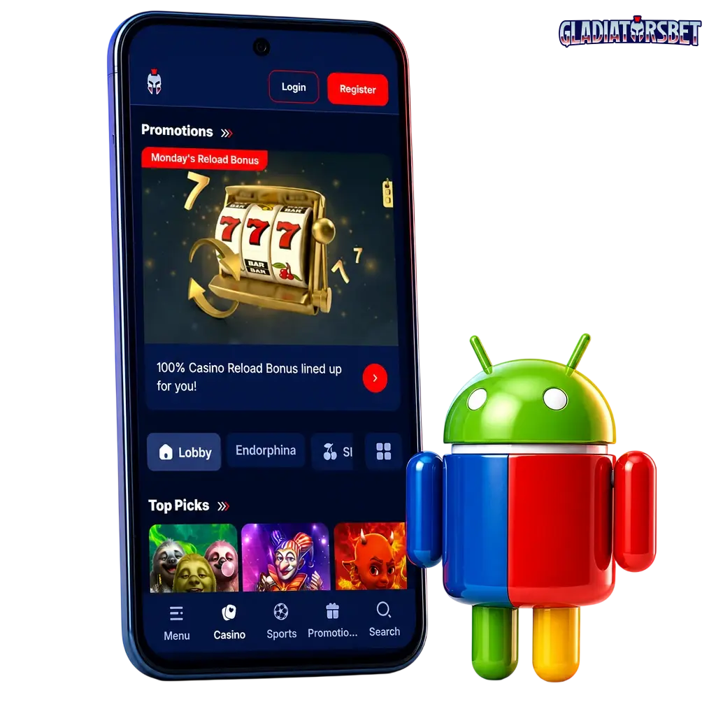 Gladiatorsbet PWA download for Android and iOS with 350% welcome bonus and 1000 free spins for UK players